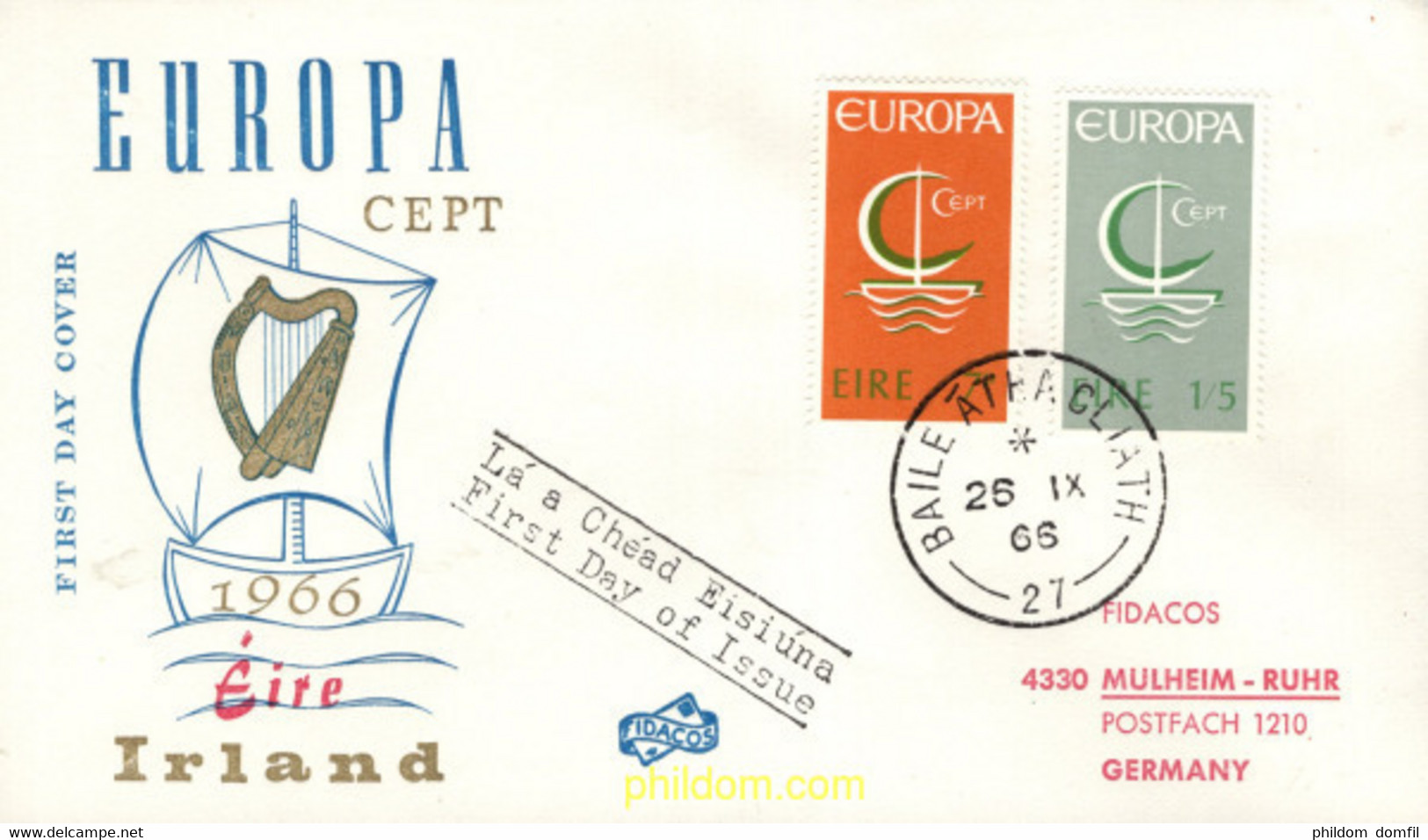 695258 MNH IRLANDA 1966 EUROPA CEPT. NAVIO EUROPA - Collections, Lots & Séries