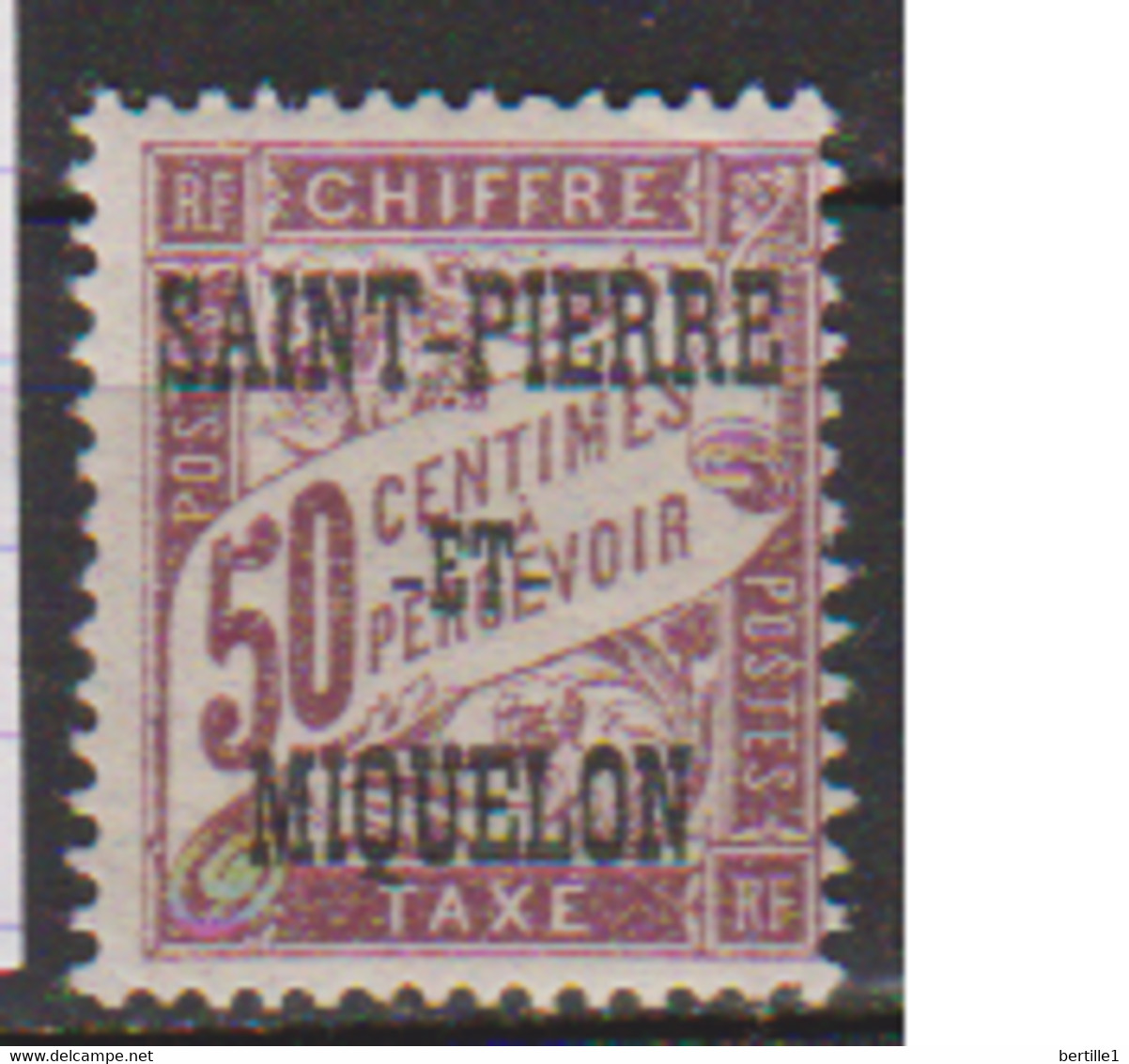 SAINT PIERRE ET MIQUELON           N°  YVERT  TAXE 16 NEUF AVEC CHARNIERES    ( CHARN  03/03 ) - Postage Due