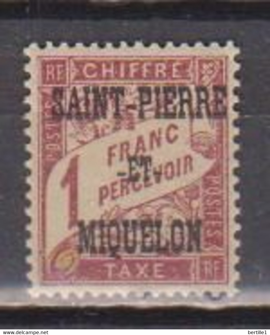 SAINT PIERRE ET MIQUELON           N°  YVERT  TAXE 18 NEUF AVEC CHARNIERES    ( CHARN  03/03 ) - Timbres-taxe