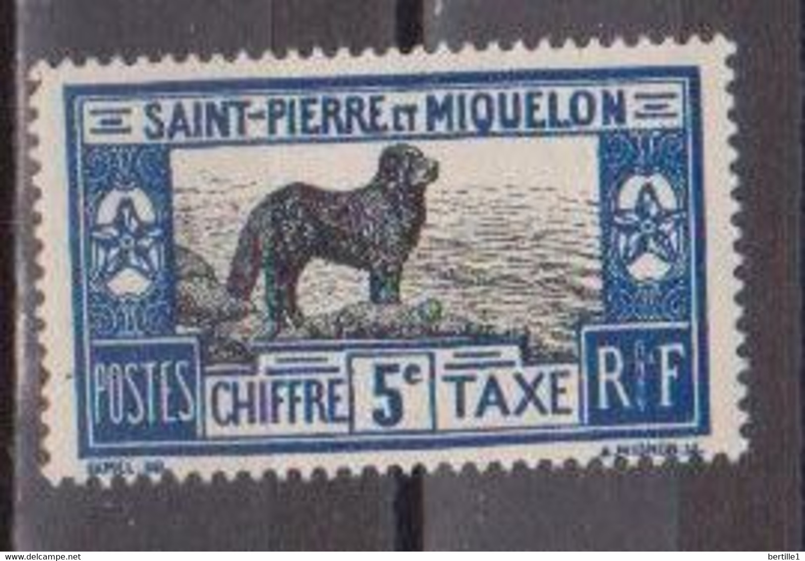 SAINT PIERRE ET MIQUELON           N°  YVERT  TAXE 21   NEUF AVEC CHARNIERES    ( CHARN  03/03 ) - Timbres-taxe