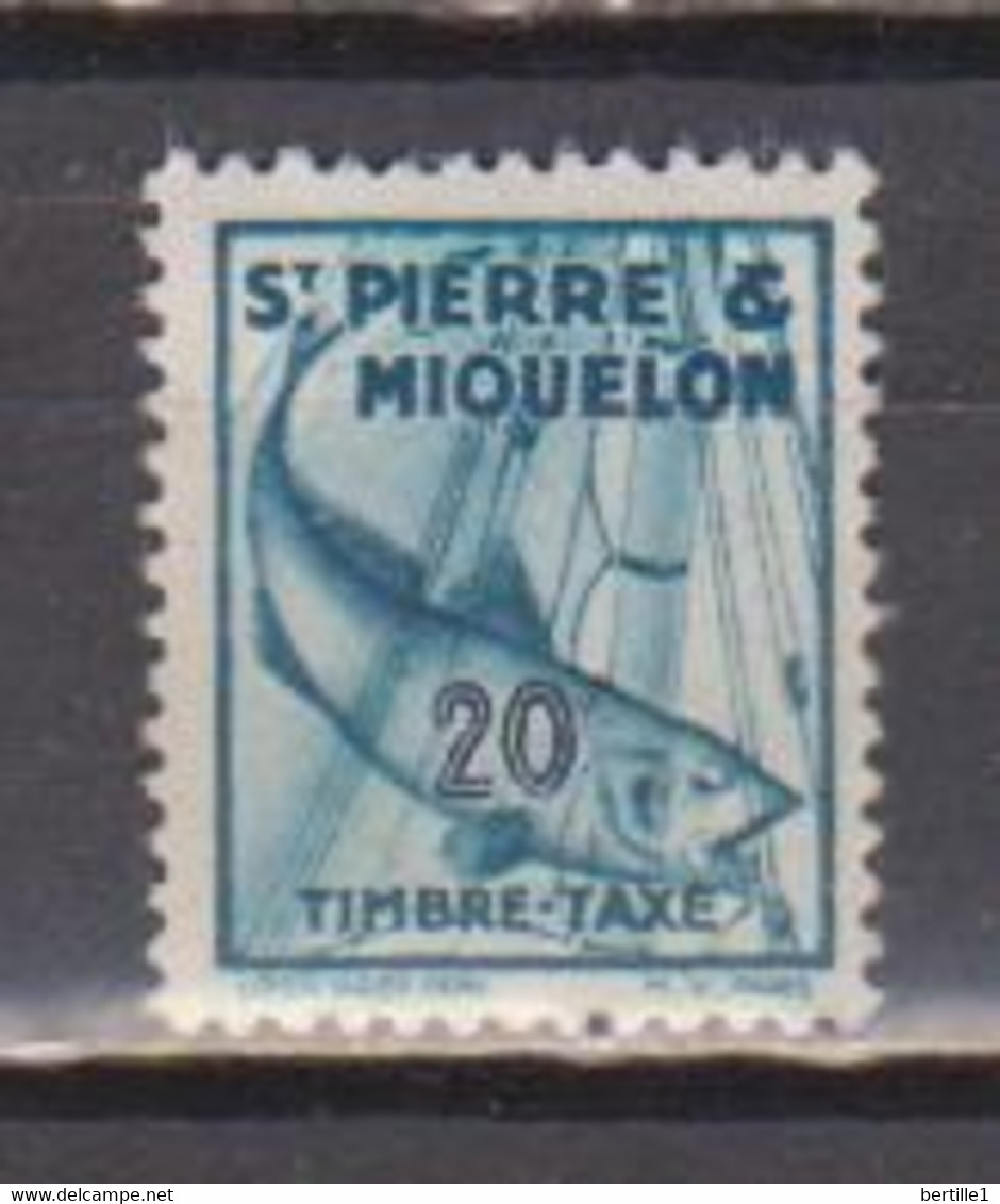 SAINT PIERRE ET MIQUELON           N°  YVERT  TAXE 35   NEUF AVEC CHARNIERES    ( CHARN  03/04 ) - Timbres-taxe