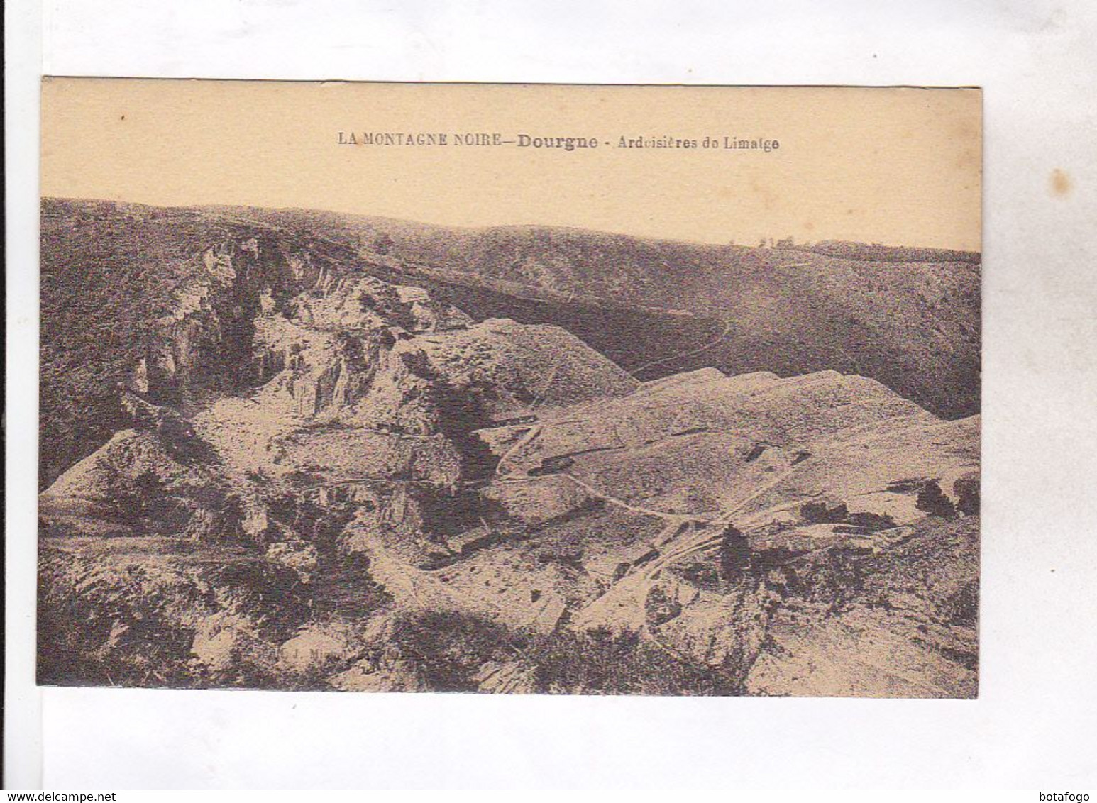 CPA DPT 81 DOURGNE , ARDOISERIES DE LIMATGE - Dourgne