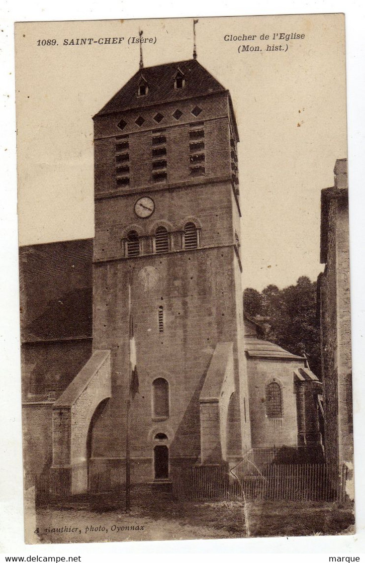 Cpa N° 1089 SAINT CHEF Clocher De L' Eglise - Saint-Chef