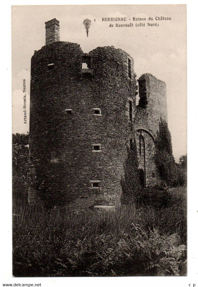 Herbignac - Ruines Du Chateau De Ranrouet  - CPA °J - Herbignac