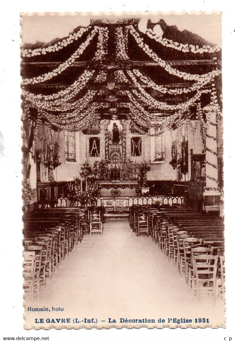 Le Gavre - Decoration De L'Eglise 1931  - CPA °J - Le Gavre