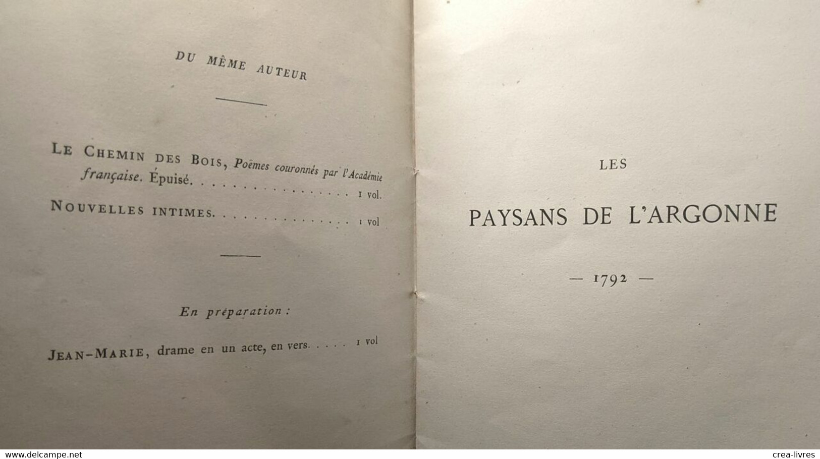 Les Paysans De L'Argonne 1792 - Histoire