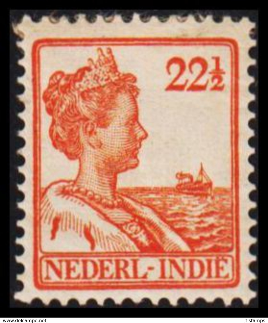 1914-1915. NEDERL. INDIE.  Wilhelmina. 22½. Hinged. - JF529159 - Netherlands Indies