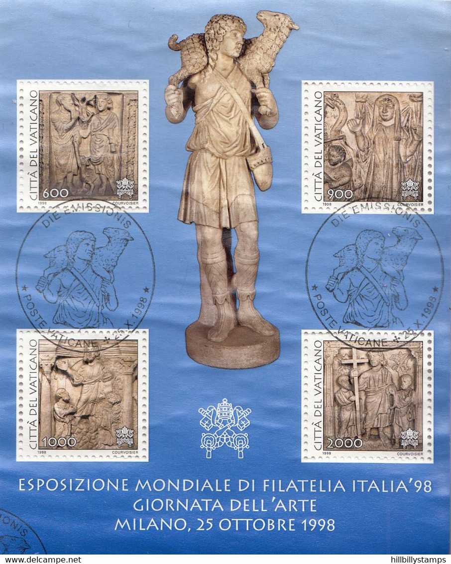 VATICAN CITY   SCOTT NO 1087  USED   YEAR 1998 - Oblitérés