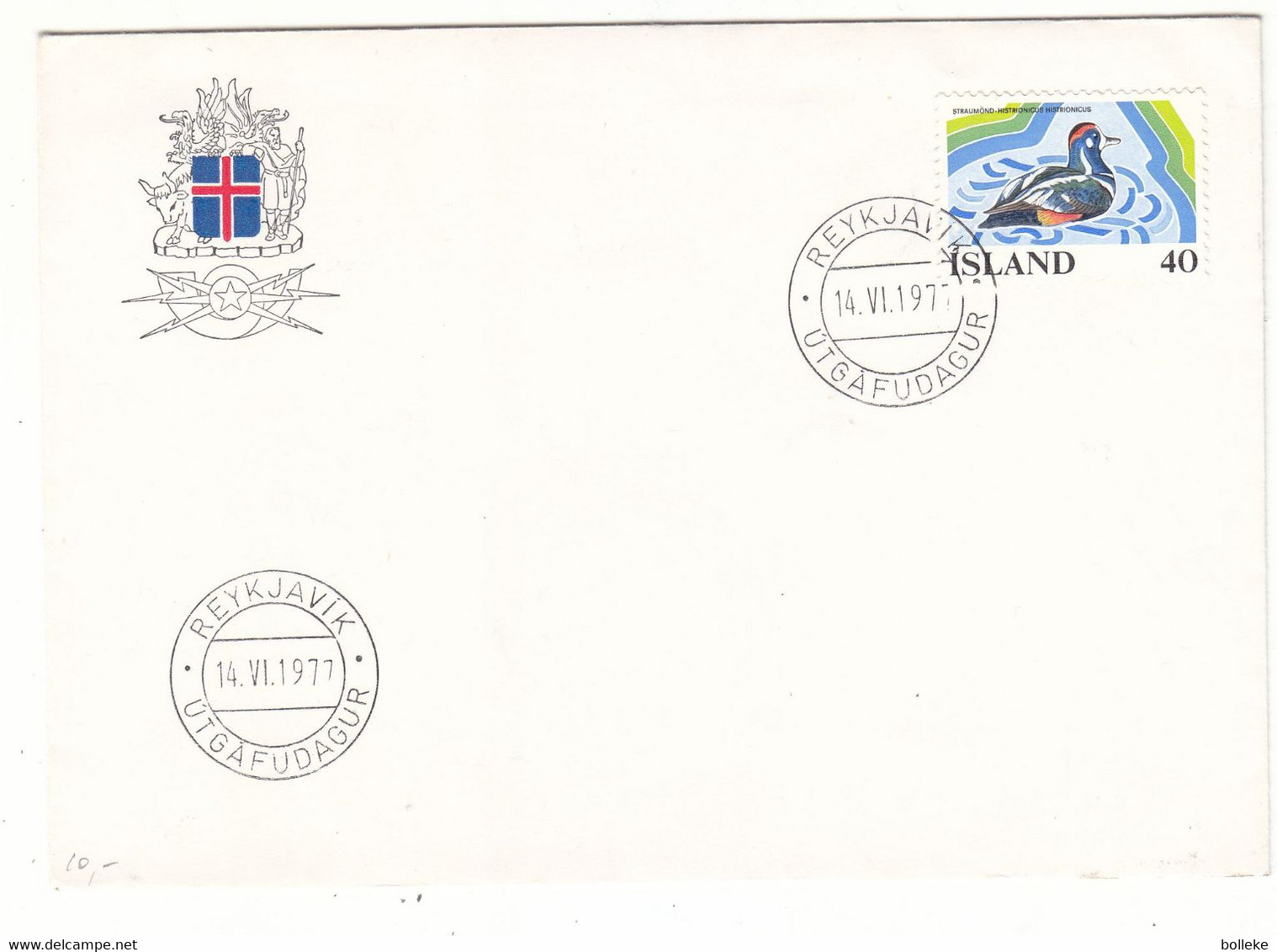 Islande - Lettre De 1977 - Oblit Reykjavik - Canards - - Covers & Documents