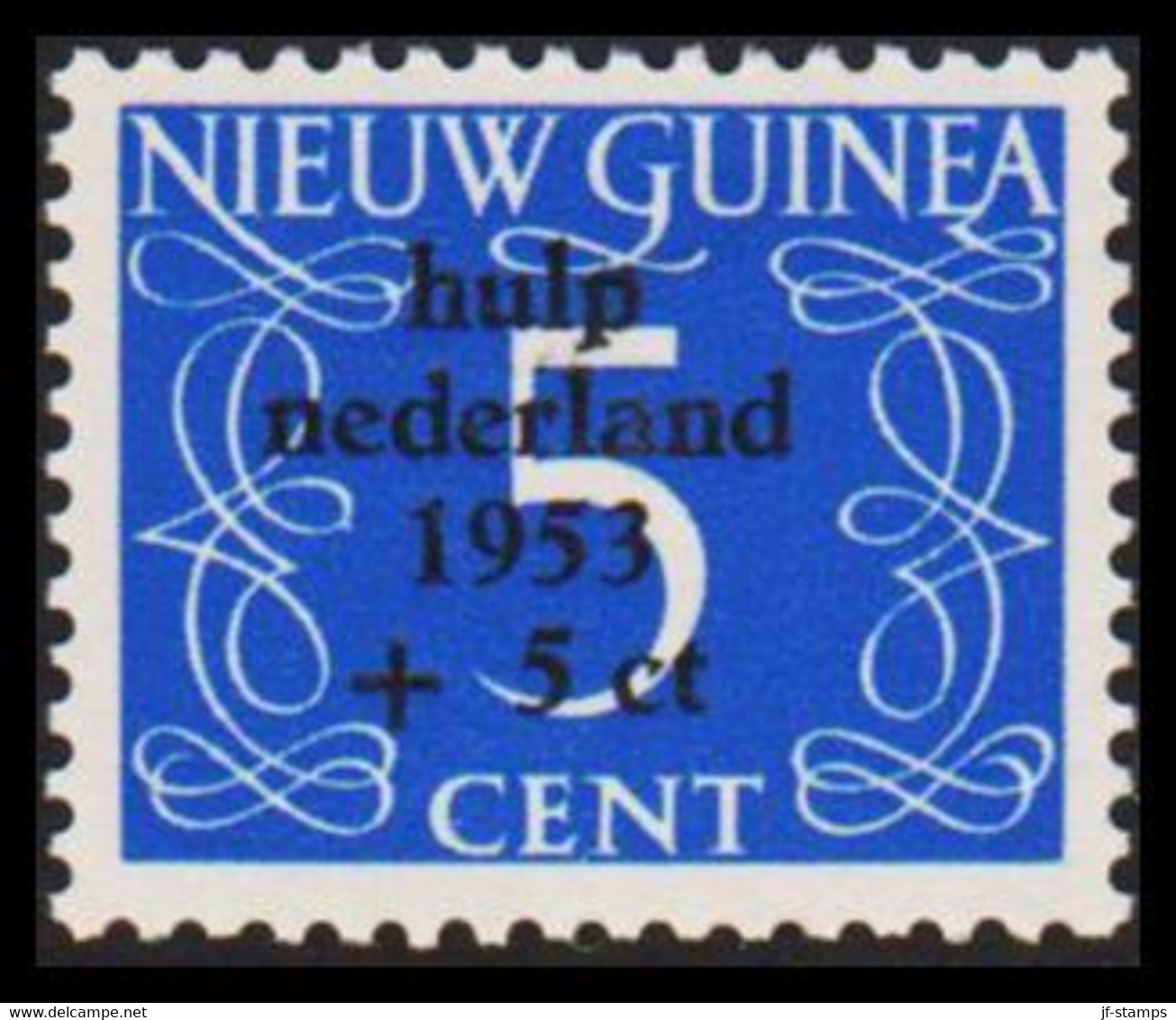 1953. NIEUW GUINEA. % C Overprinted Hulp  Nederland  1953 + 5 Ct Hinged.  - JF529317 - Niederländisch-Neuguinea