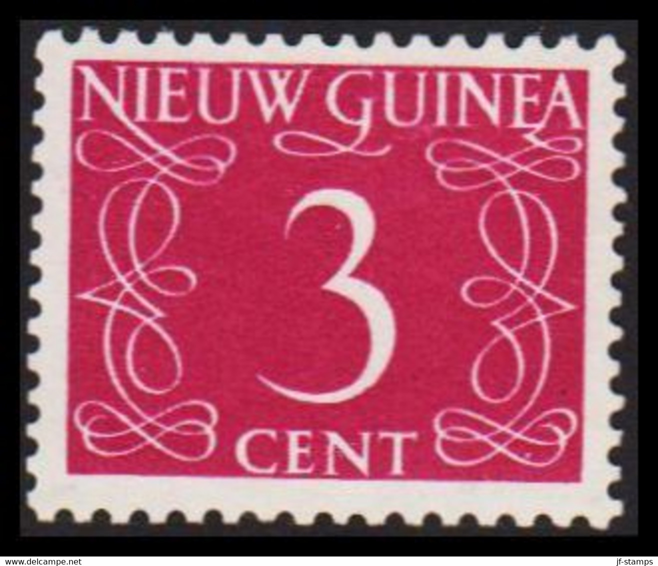 1950. NIEUW GUINEA. Nummerals- Type 3 CENT Hinged.  - JF529321 - Nederlands Nieuw-Guinea