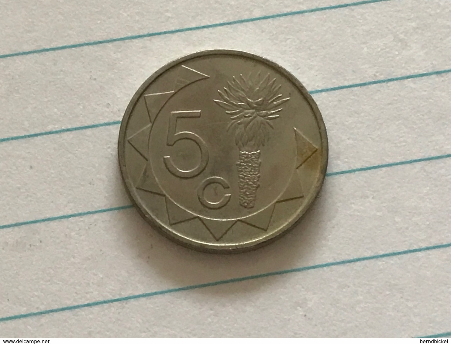 Münze Münzen Umlaufmünze Namibia 5 Cents 2007 - Namibia