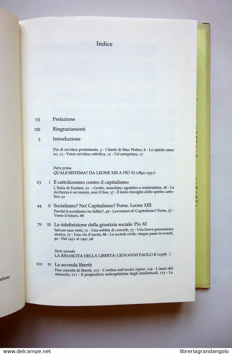 Michael Novak L'Etica Cattolica E Lo Spirito Del Capitalismo Ed. Comunità 1994 - Non Classés