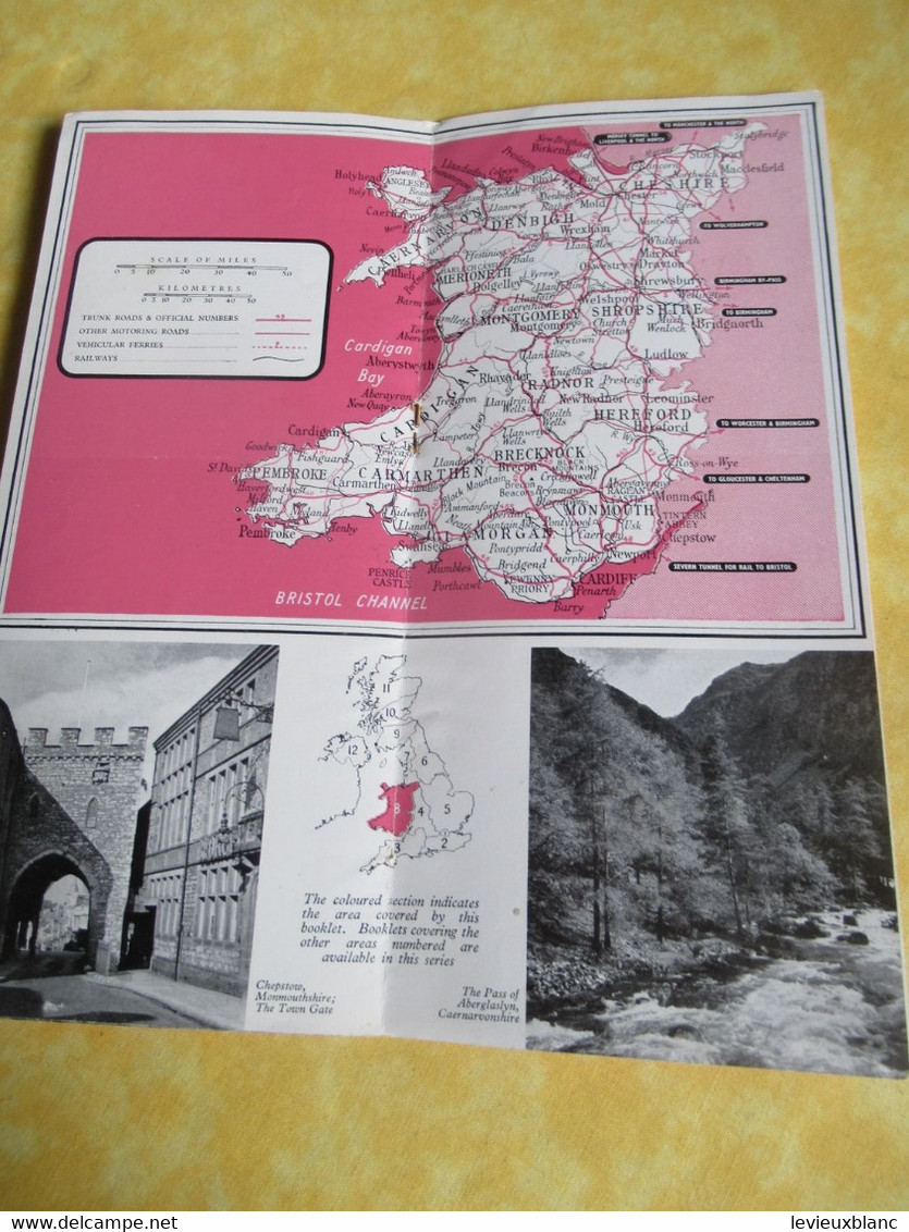 Prospectus touristique/Come to Britain/Area Booklet N°8/WALES and the border Counties of England/1951             PGC507
