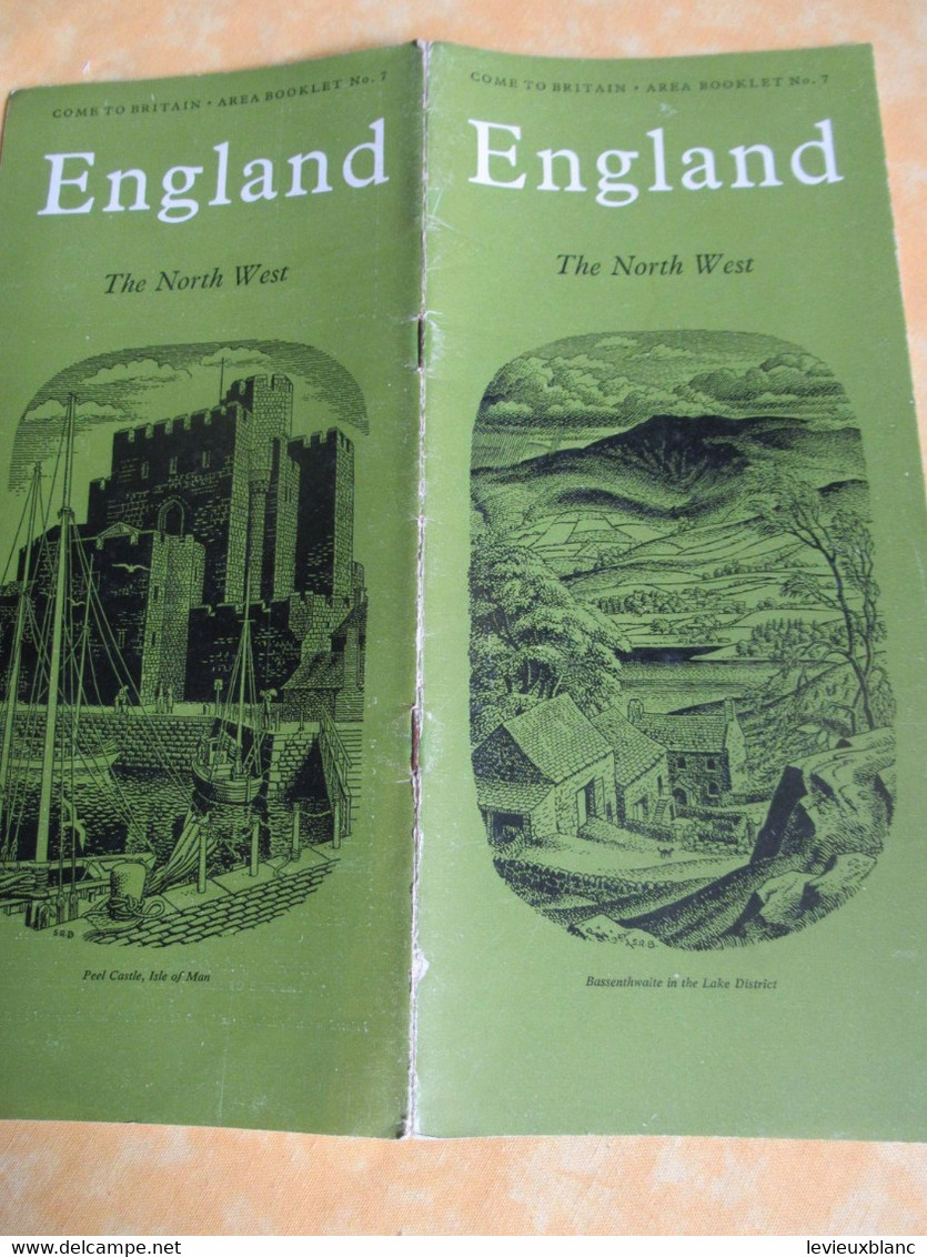 Prospectus Touristique/Come To Britain/Area Booklet N°7/ENGLAND The North West /1951             PGC510 - Dépliants Touristiques