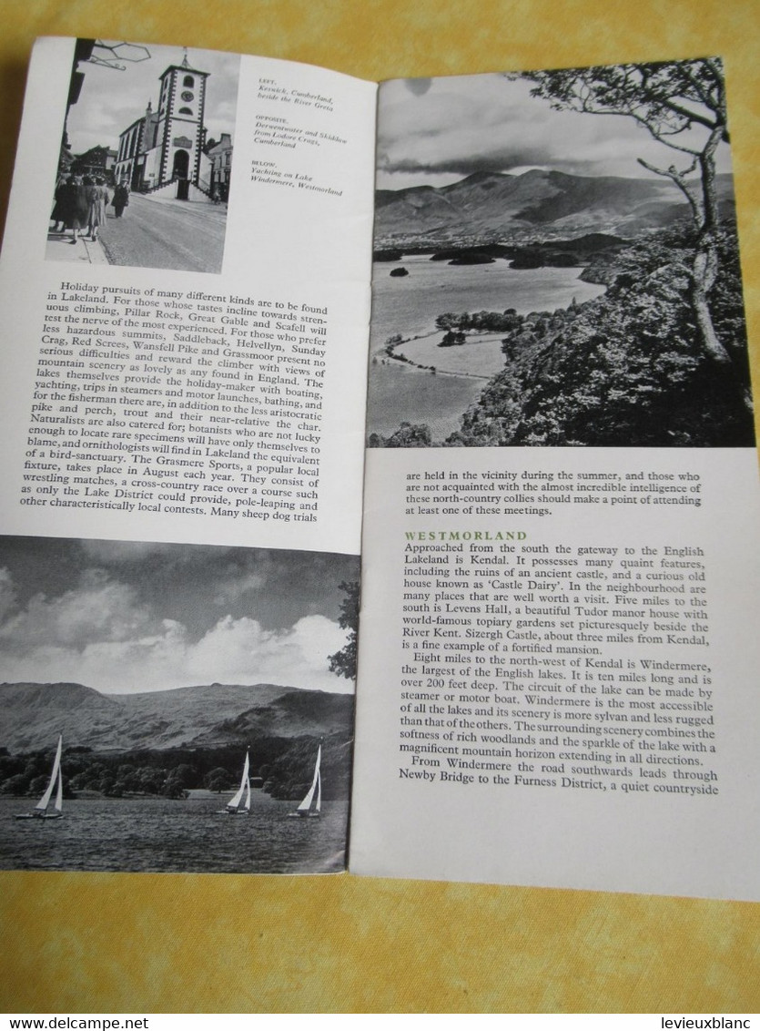 Prospectus Touristique/Come To Britain/Area Booklet N°7/ENGLAND The North West /1951             PGC510 - Dépliants Touristiques