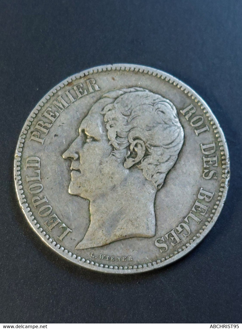 MONNAIE UNIQUE.LEOPOLD PREMIER 5 F 1852 (AVEC LE 2 FAUTE) - 5 Francs