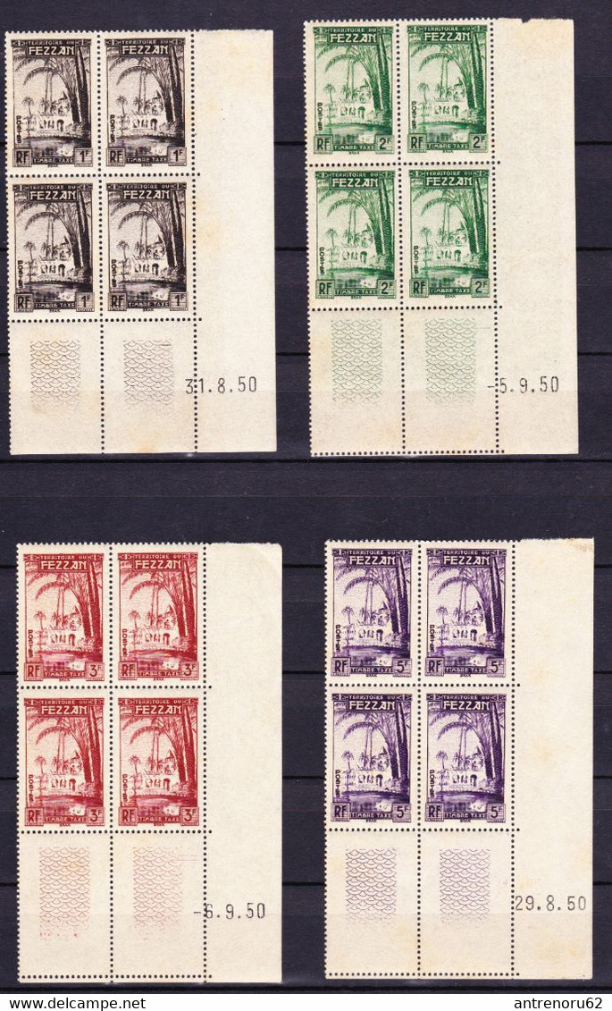 STAMPS-FRANCE-FEZZAN-1950-UNUSED-MNH**-SEE-SCAN-X-4-SET - Nuovi