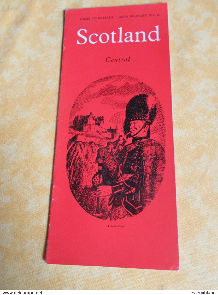 Prospectus Touristique/Come To Britain/Area Booklet N°10 /SCOTLAND Central /1951             PGC514 - Reiseprospekte