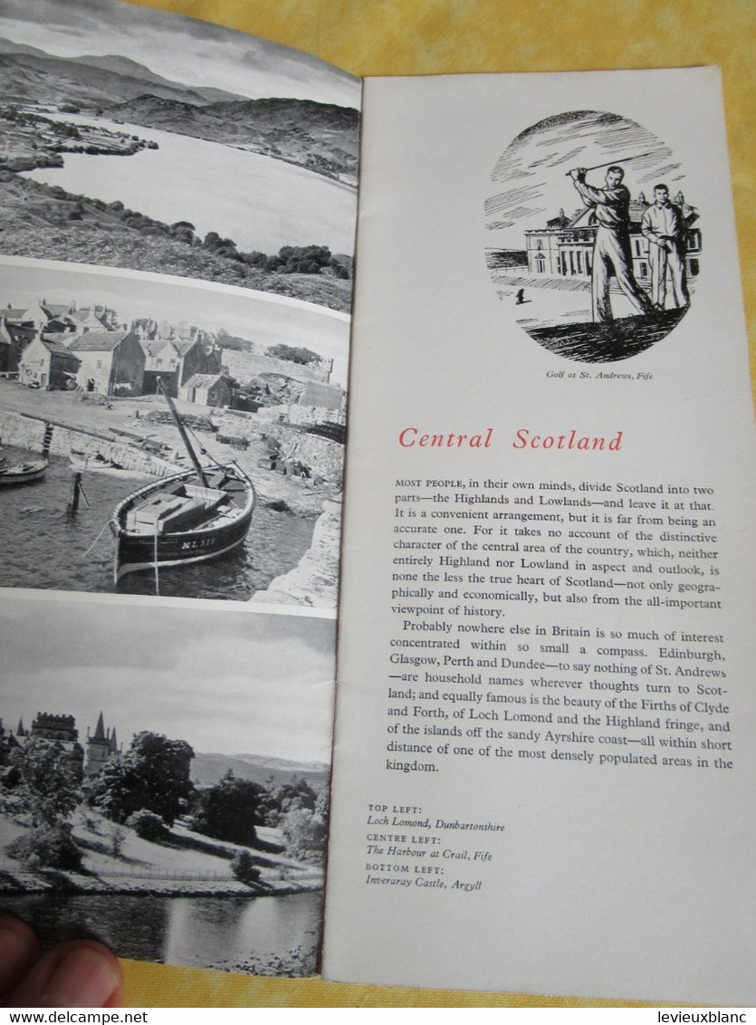 Prospectus Touristique/Come To Britain/Area Booklet N°10 /SCOTLAND Central /1951             PGC514 - Tourism Brochures