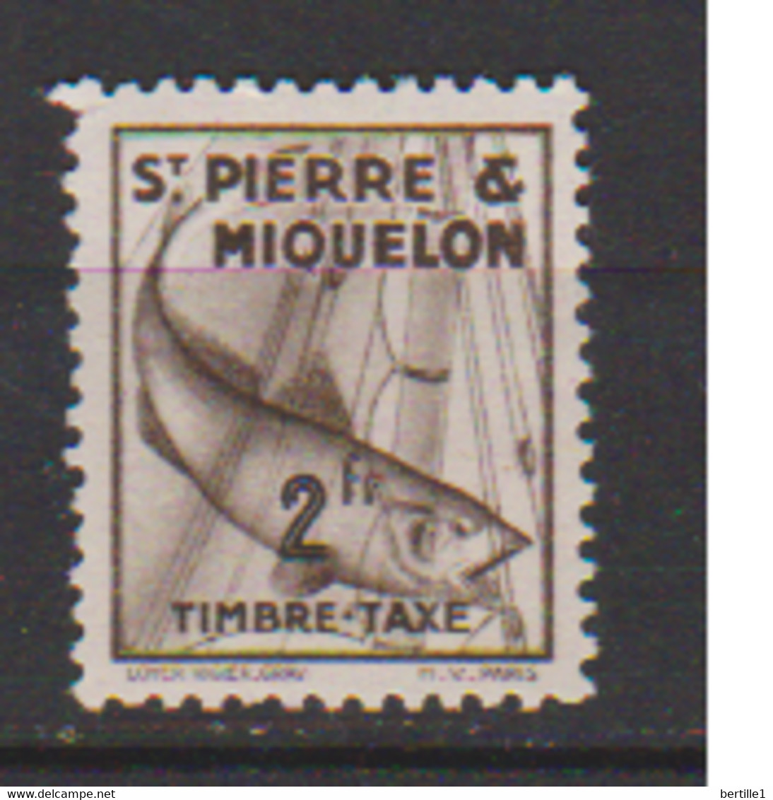 SAINT PIERRE ET MIQUELON           N°  YVERT  TAXE 40 NEUF AVEC CHARNIERES    ( CHARN  03/04 ) - Postage Due