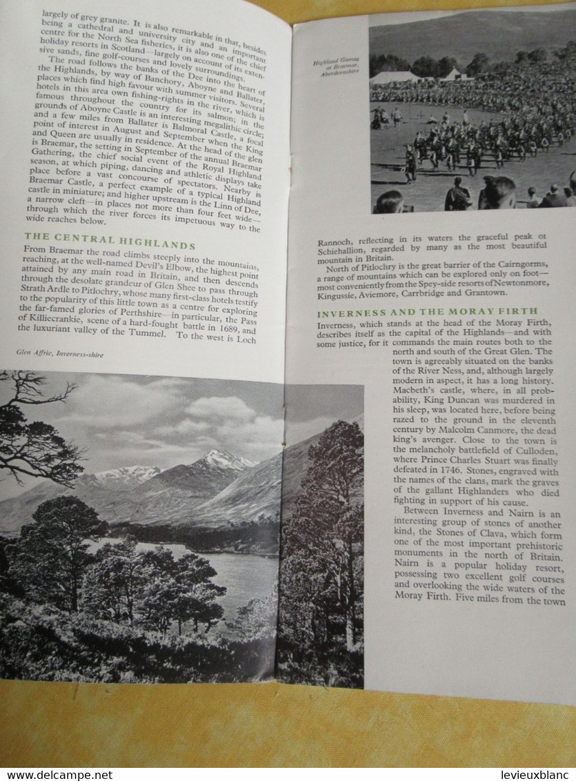 Prospectus Touristique/Come To Britain/Area Booklet N°11 /SCOTLAND The Highlands /1951             PGC515 - Cuadernillos Turísticos