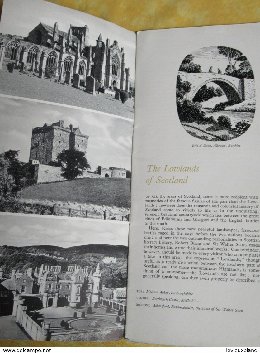 Prospectus Touristique/Come To Britain/Area Booklet N°9 /SCOTLAND The Lowlands /1951             PGC516 - Dépliants Touristiques