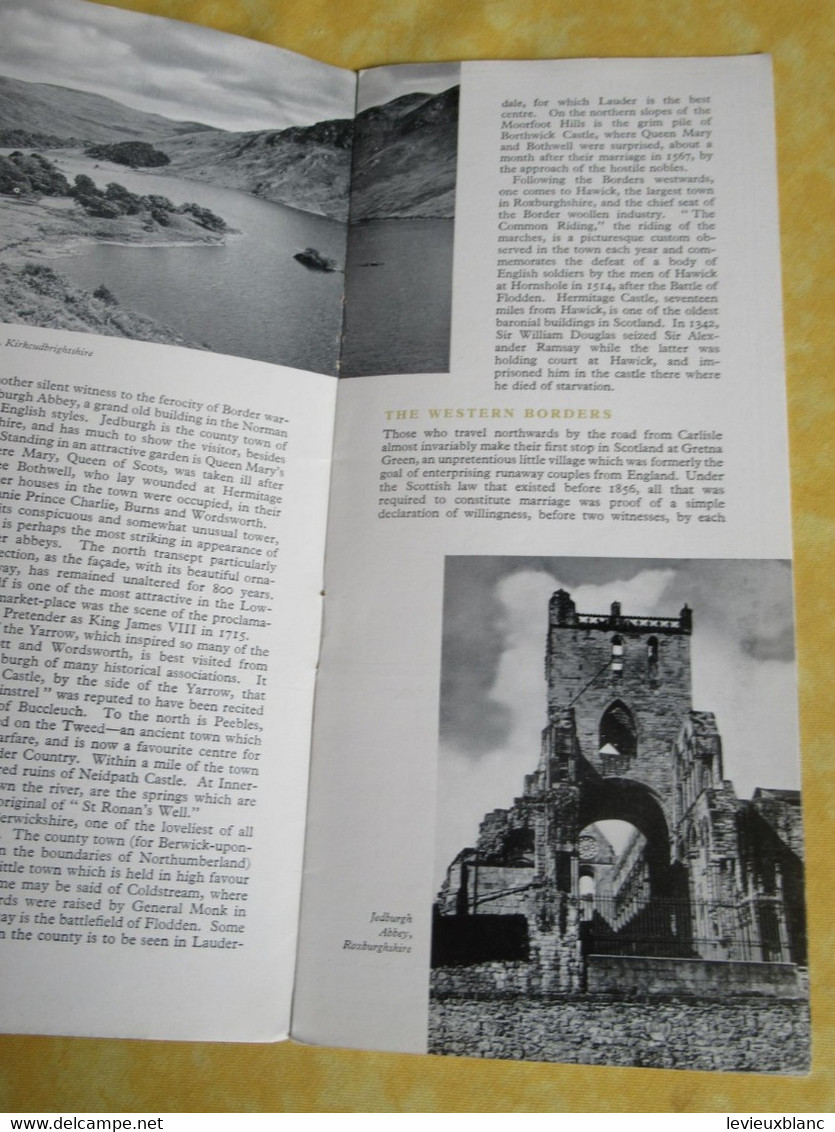 Prospectus Touristique/Come To Britain/Area Booklet N°9 /SCOTLAND The Lowlands /1951             PGC516 - Reiseprospekte