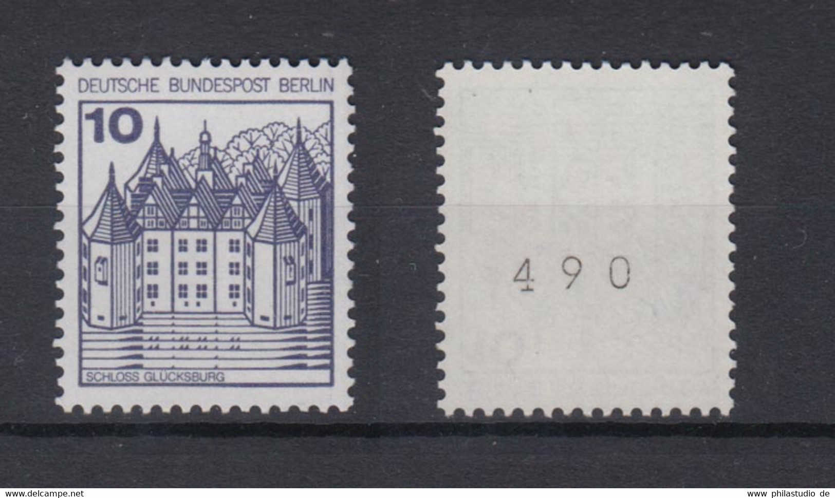 Berlin 532 I RM Mit Gerader Nr. Burgen + Schlösser 10 Pf Postfrisch - Roulettes
