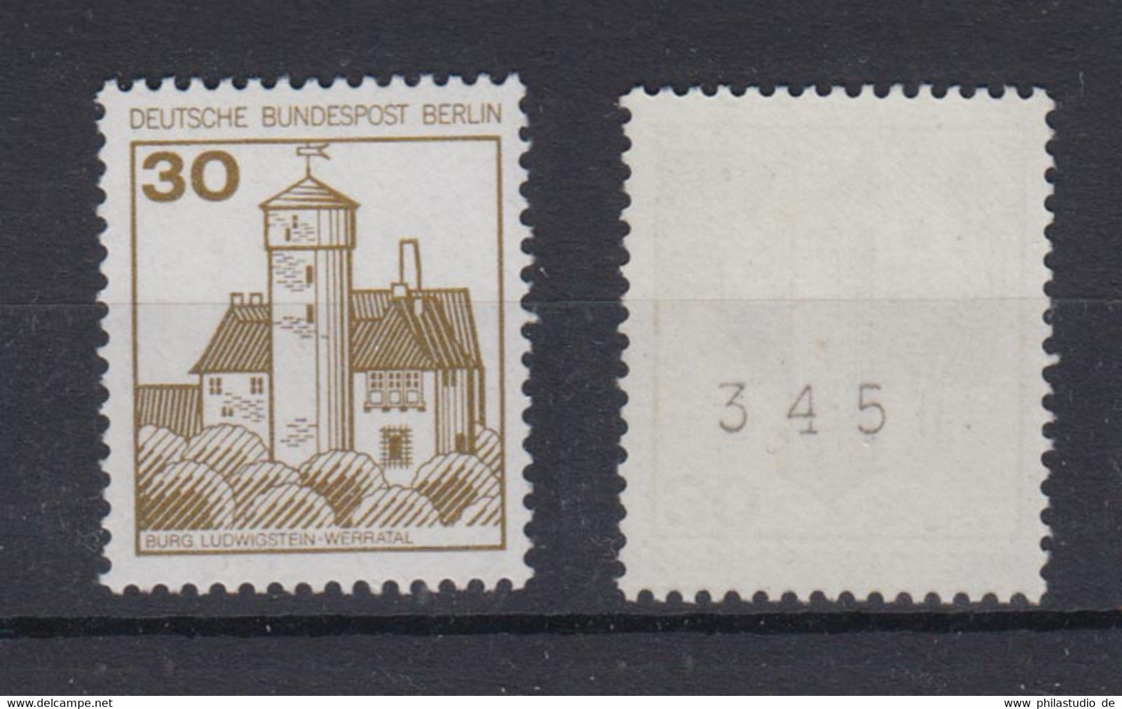 Berlin 534 I RM Mit Ungerader Nr. Burgen + Schlösser 30 Pf Postfrisch - Rollenmarken