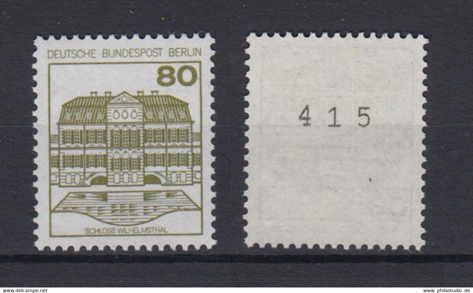 Berlin 674 RM Mit Ungerader Nummer Burgen + Schlösser 80 Pf Postfrisch - Roller Precancels