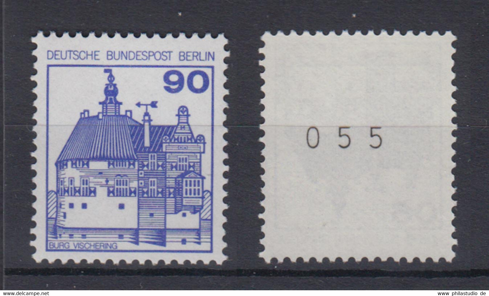 Berlin 588 RM Mit Ungerader Nummer Burgen + Schlösser 90 Pf Postfrisch  - Roller Precancels