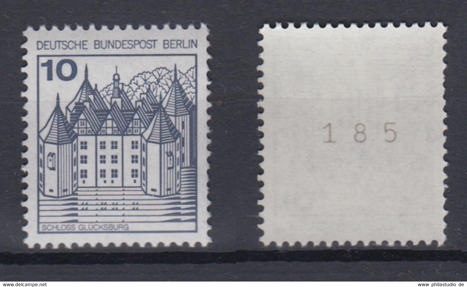 Berlin 532 II Letterset RM Mit Ungerader Nr. Burgen + Schlösser 10 Pf Postfrisch - Roulettes