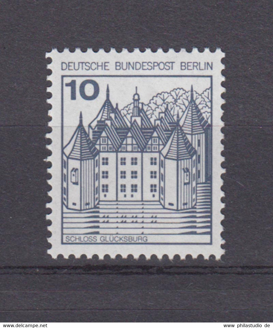 Berlin 532 II Letterset RM Ohne Nummer Burgen + Schlösser 10 Pf Postfrisch - Roller Precancels