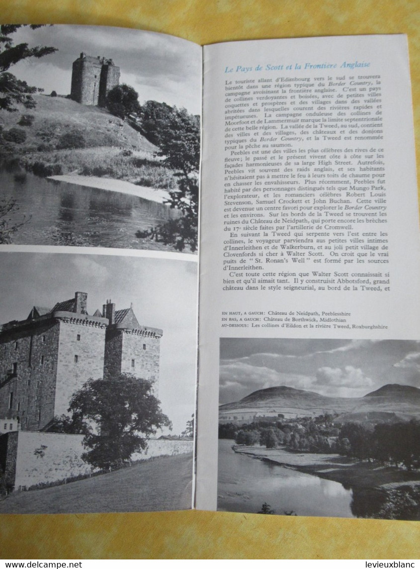 Prospectus Touristique/Visitez La Grande Bretagne/Brochure Régionale N°9 /BASSE ECOSSE /en Français/1954          PGC517 - Reiseprospekte