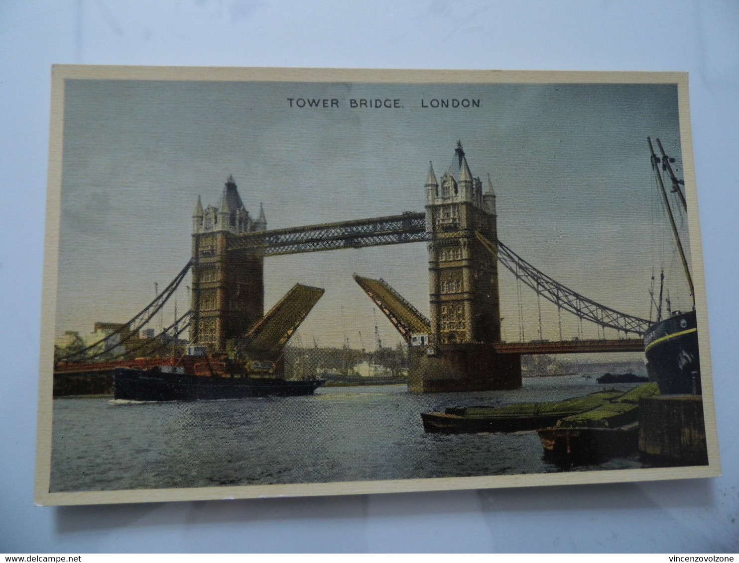 Cartolina "TOWER BRIDGE, LONDON" Dennis Production Card - River Thames