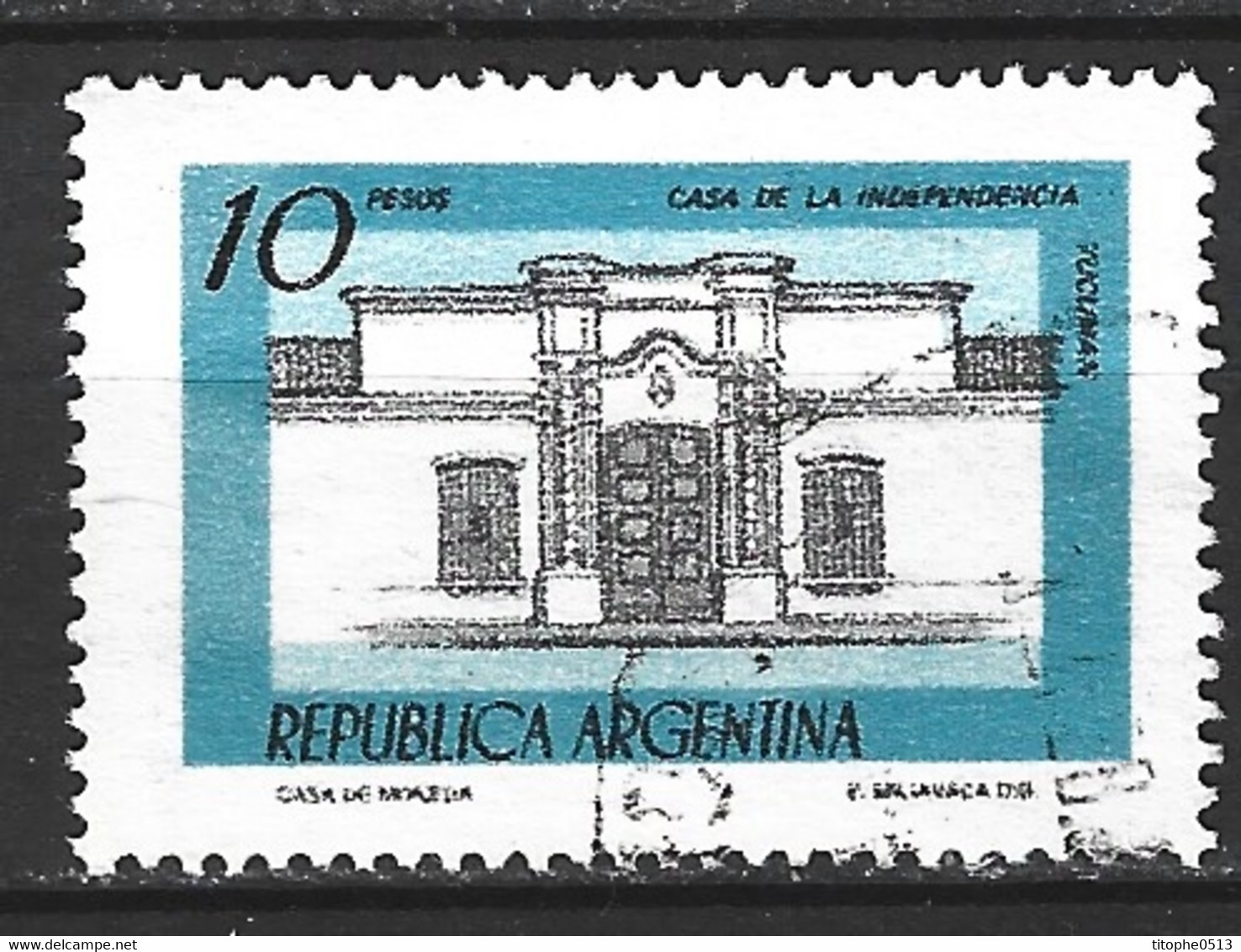 ARGENTINE. Timbre Oblitéré. Maison De L'Indépendance, à Tucuman. - Gebraucht