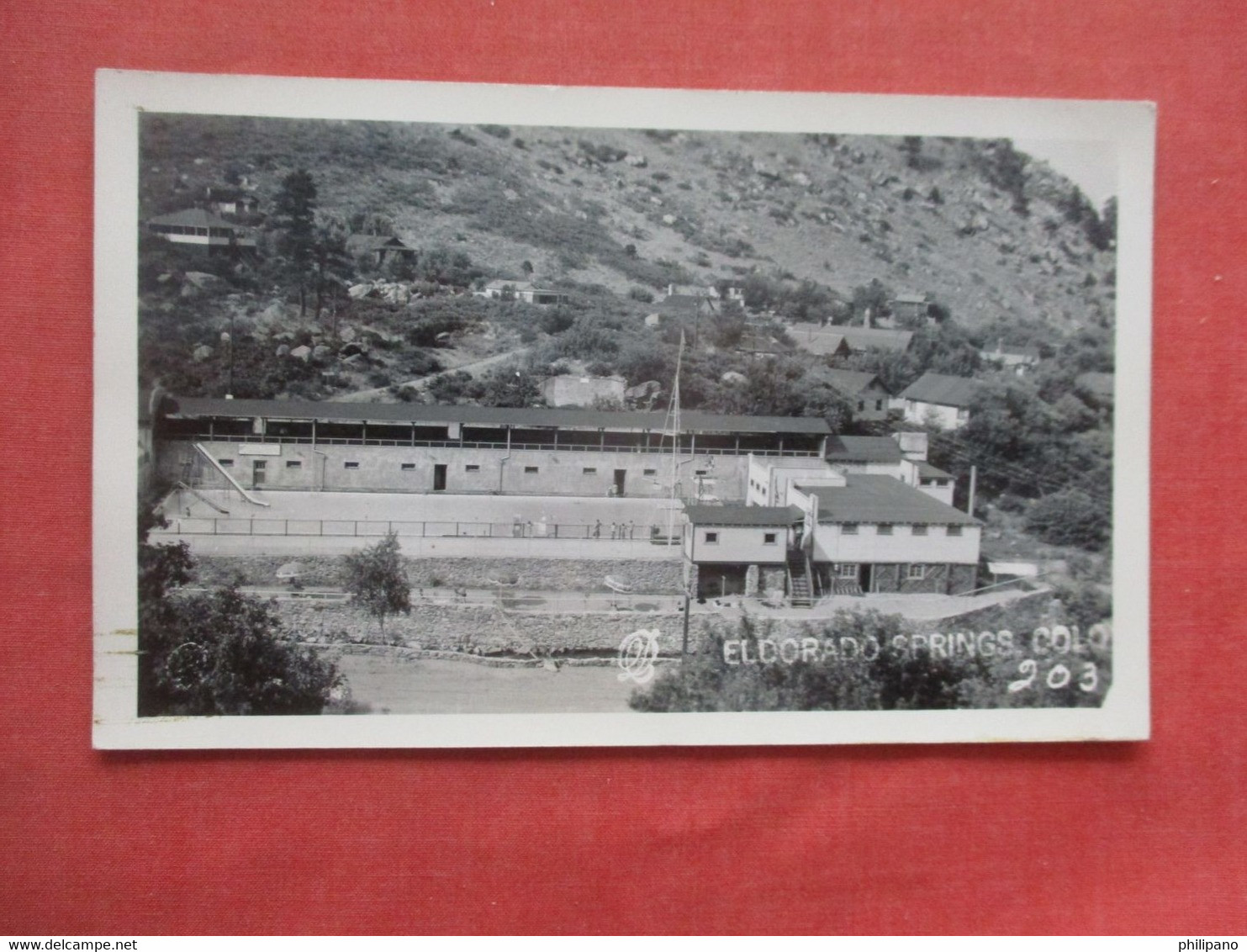 RPPC Eldorado Springs  Colorado    Back Side Scotch Tape Corners.   Ref 5924 - Other & Unclassified