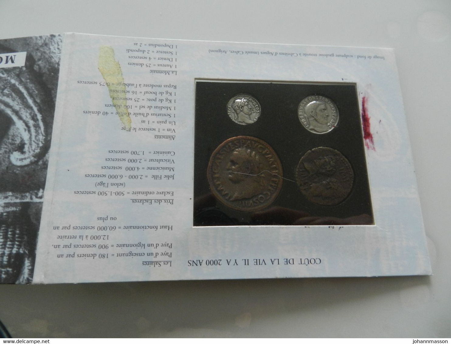 Monnaies  Gallo -romaines  éditions  Champflour 1998    Lot  De  4  Copie  De  Monnaies - Non Classés