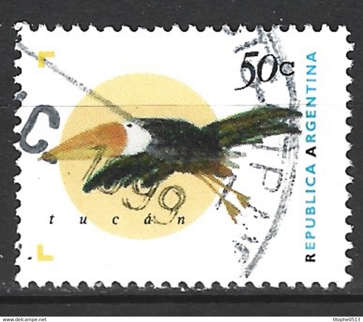 ARGENTINE. N°1880 Oblitéré De 1995. Toucan. - Used Stamps