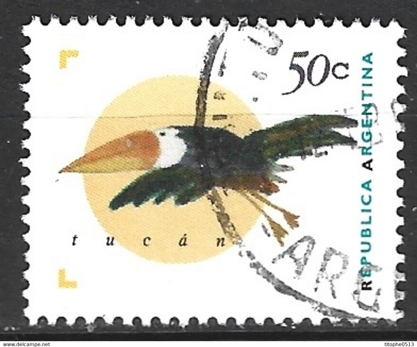 ARGENTINE. N°1880 Oblitéré De 1995. Toucan. - Gebraucht