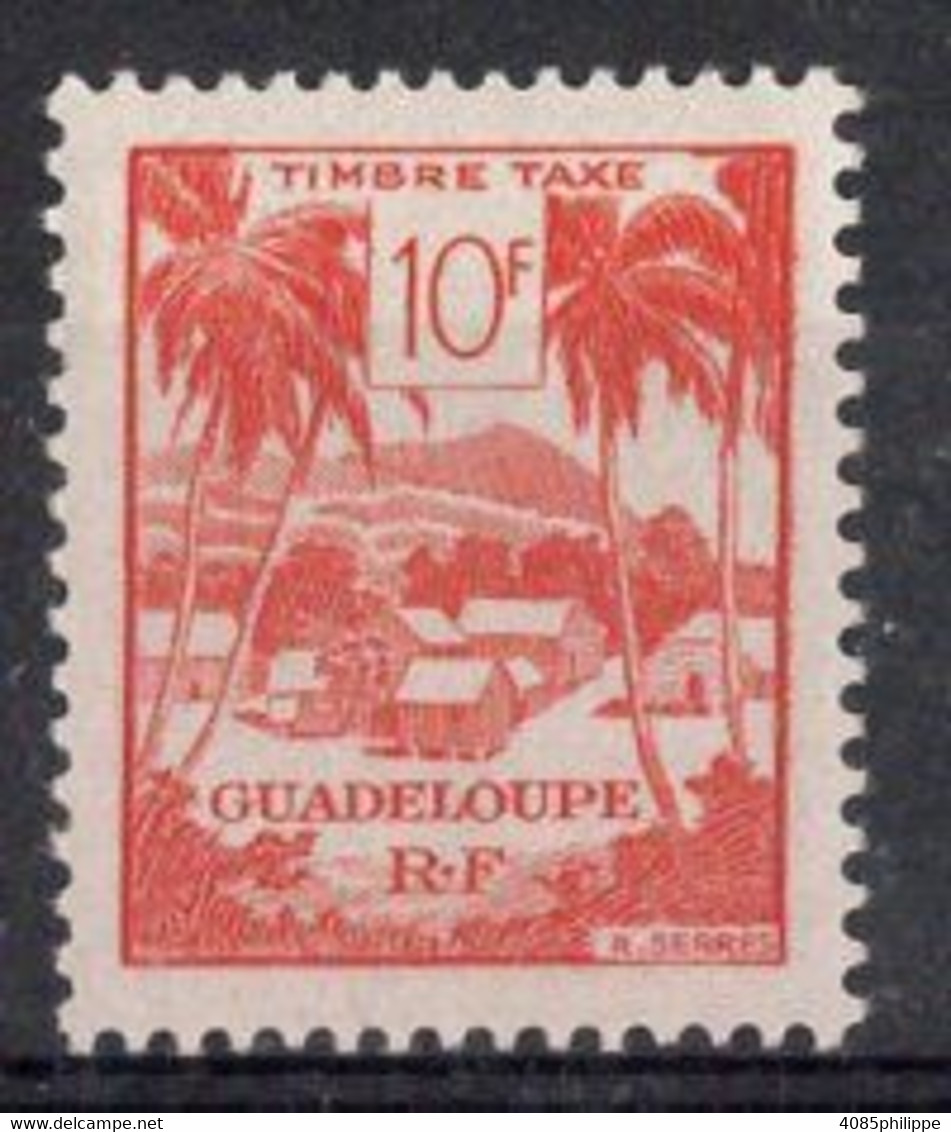 Guadeloupe Timbre-Taxe N°49*  Neuf Charnière TB Cote 2€75 - Strafport