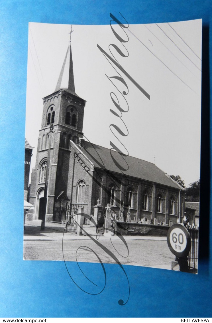 Wontergem Kerk  Foto Photo Prive, Opname 22/08/1974 - Deinze