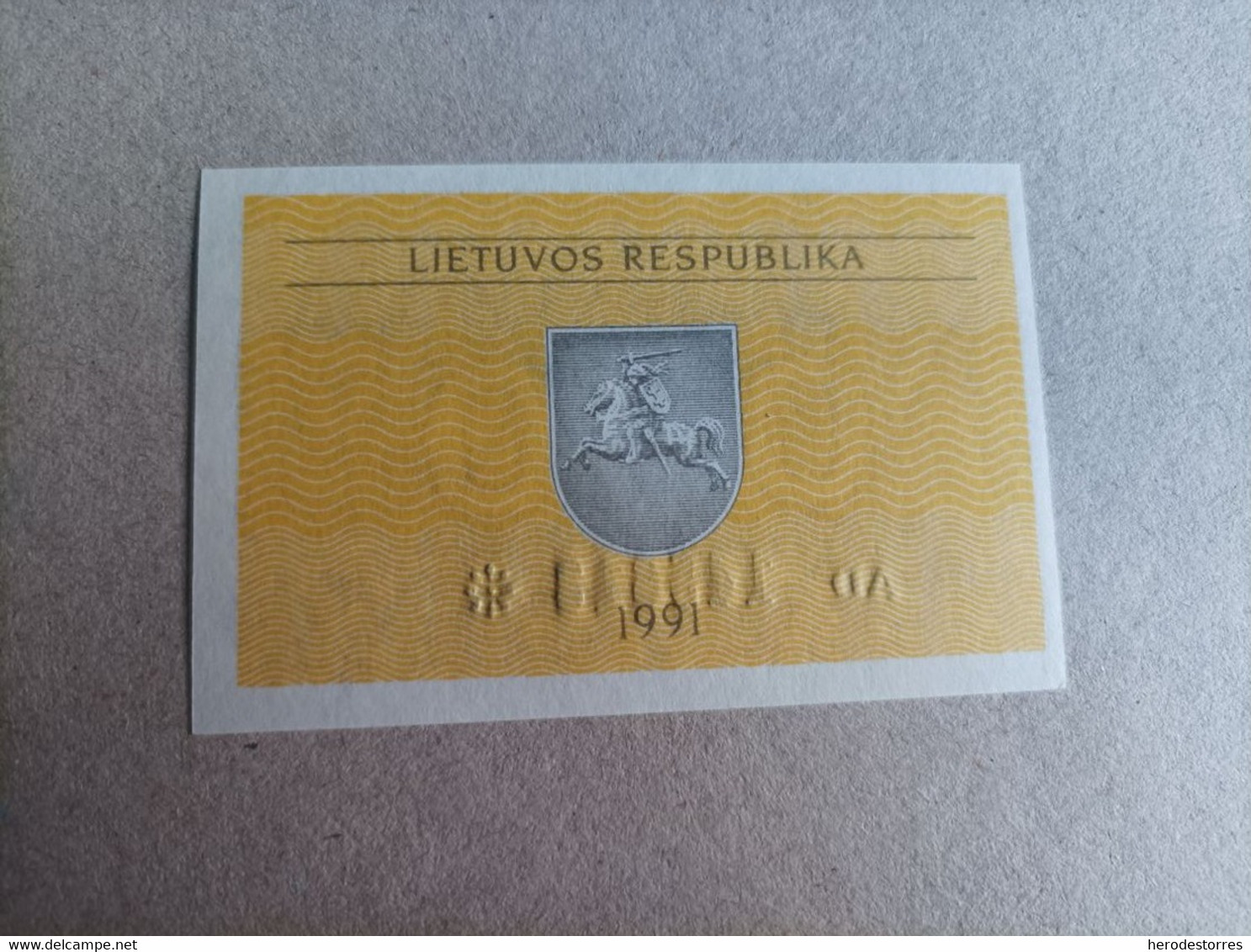 Billete De Lituania De 0,10 Talonas, Año 1991, UNC - Litauen