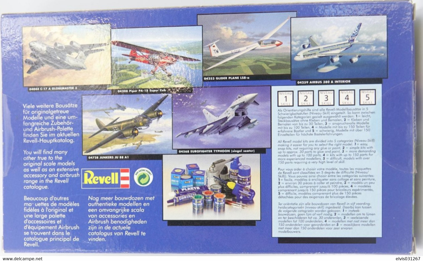 Vintage MODEL KIT : Revell Albatros D.III 04062 NOS, Scale 1/72 - Beeldjes