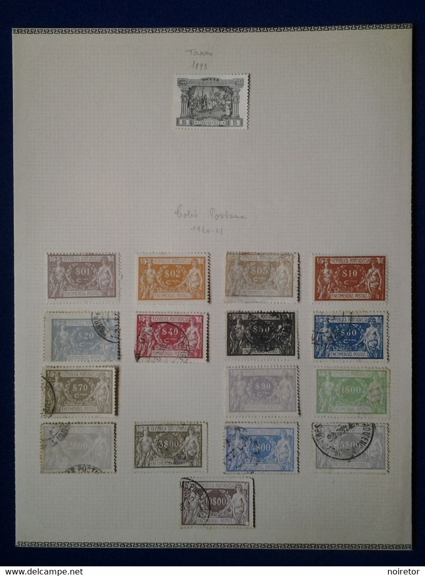 PORTUGAL  TAXES 1898 ET COLIS POSTAUX 1920 - Usati