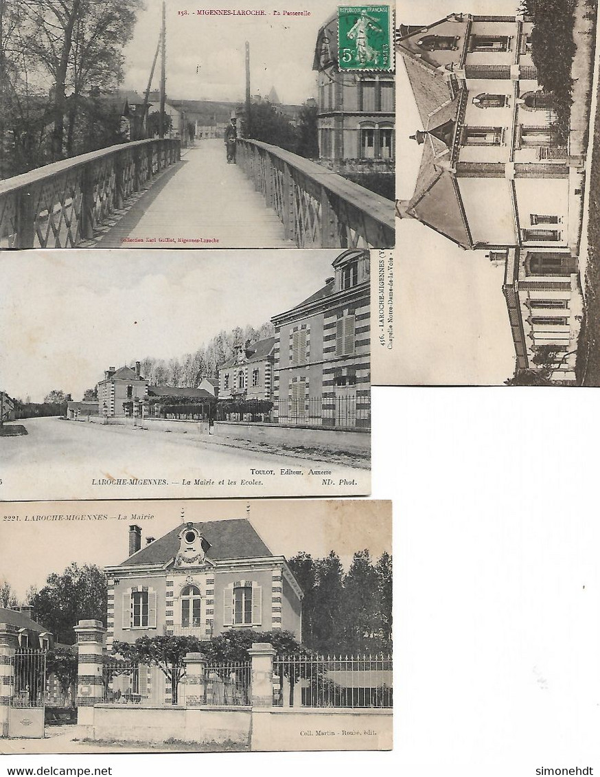 MIGENNES LAROCHE - Lot De 4 CPA - Migennes