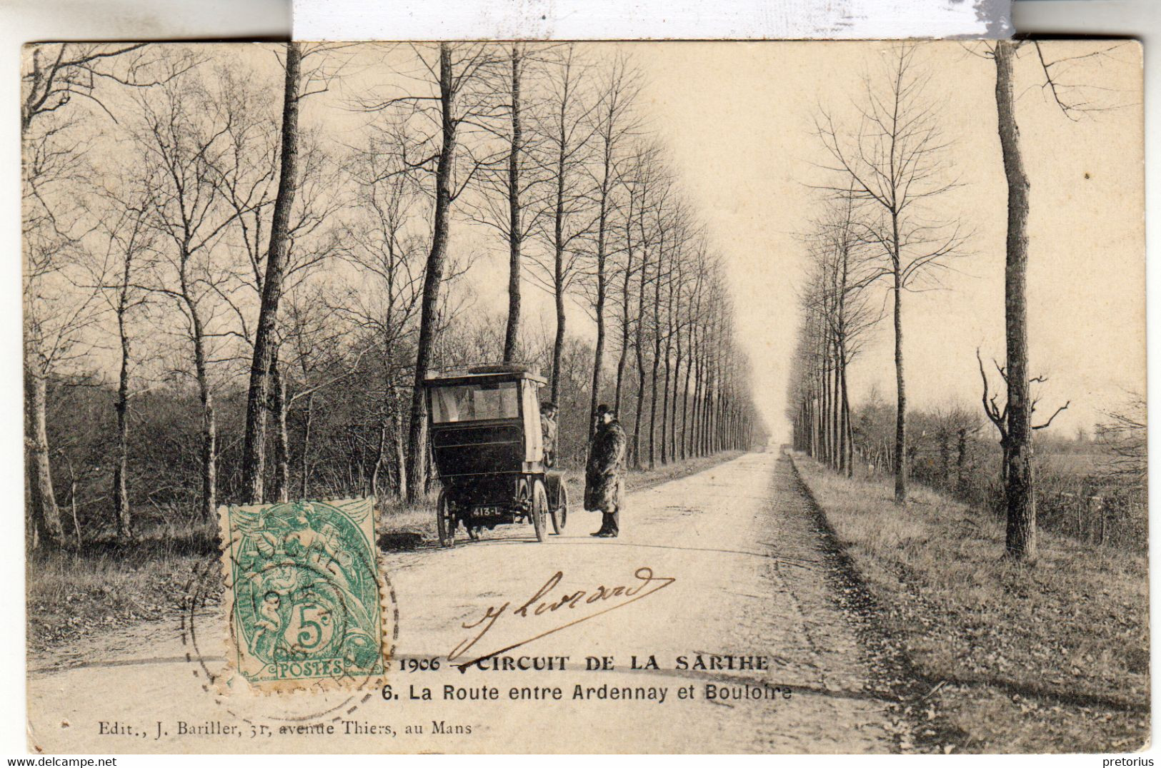 DEPT 72 / CIRCUIT DE LA SARTHE - LA ROUTE ENTRE ARDENNAY ET BOULOIRE - Bouloire