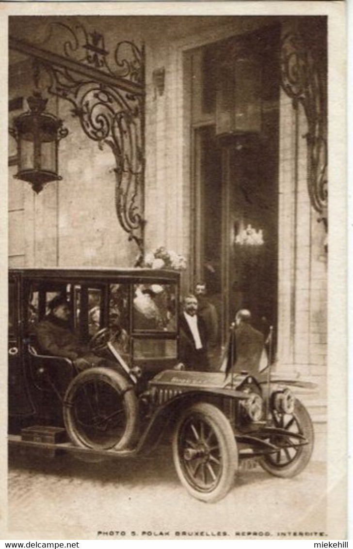 BRUXELLES -POLITIQUE-1918-RETOUR BOURGMESTRE MAX- HOTEL DE VILLE-AUTOMOBILE BRABANT VINTAGE - Beroemde Personen