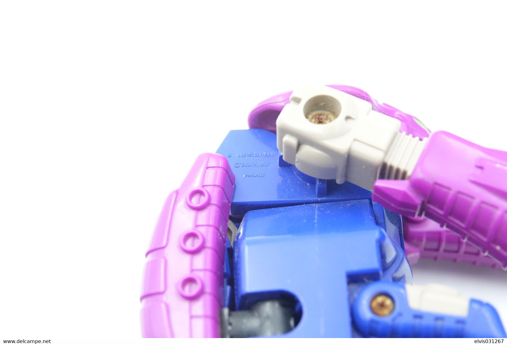 Vintage ACTION FIGURE TRANSFORMERS : G1 Squeezeplay With Lokos Headmaster Decepticon - Original Hasbro 1988 - Action Man